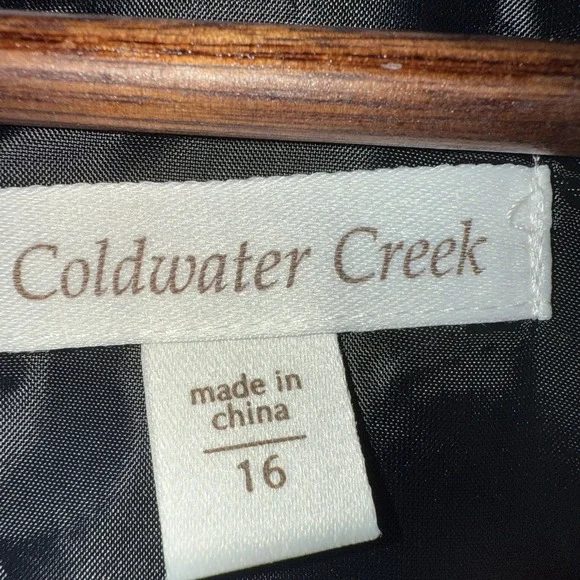 Coldwater Creek Little Black Sheath Dress Lined Sleeveless Versatile Size 16 - Picture 5 of 8